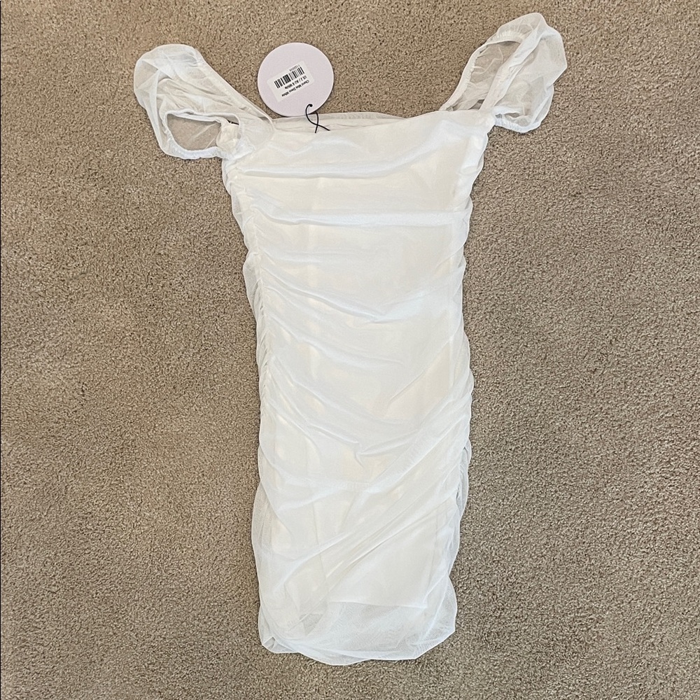NWT Princess Polly white Charvi mini dress, size 2